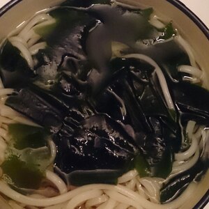 直ぐ出来る関西風わかめうどん